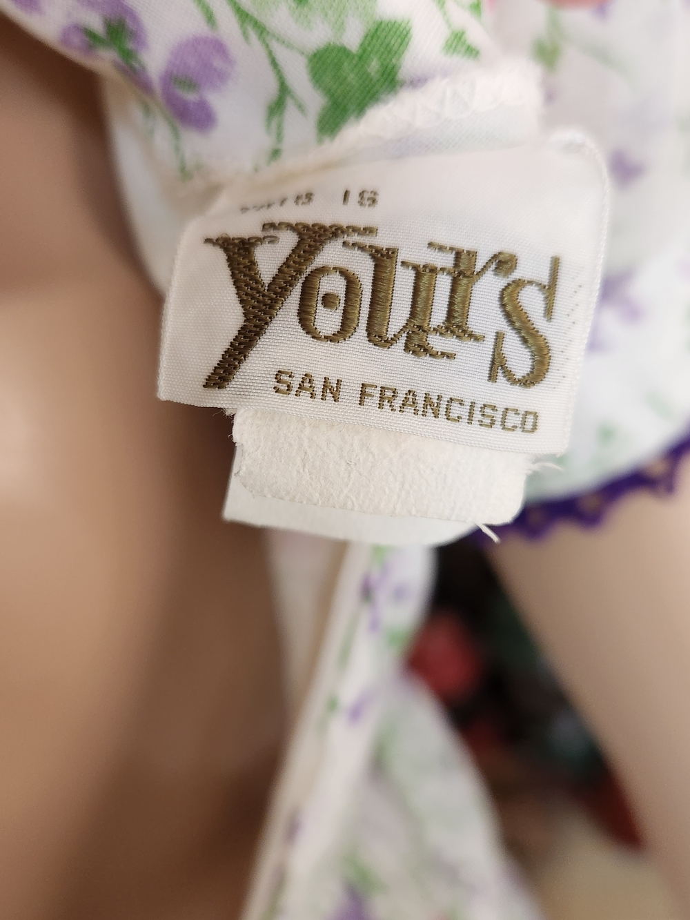 VTG 70s "This Is Yours" SF Floral Prairie Maxi Dress - Picture 12 of 12